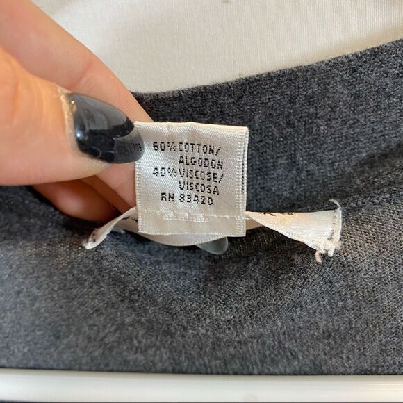 August Silk Grey Open Front Cardigan Sweater Size Small - Picture 11 of 11
